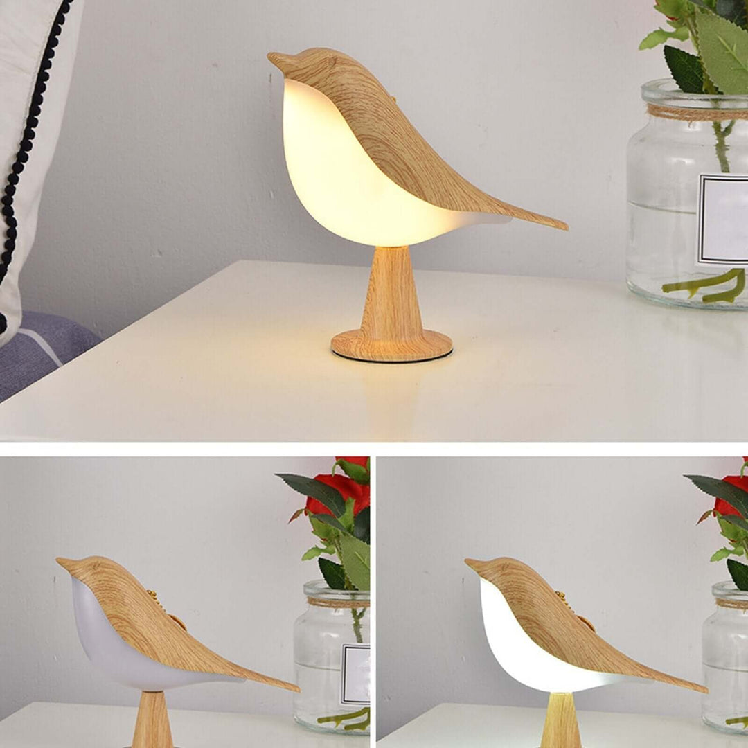 Decorative Bird Lamp with LED Light for Home Decor
