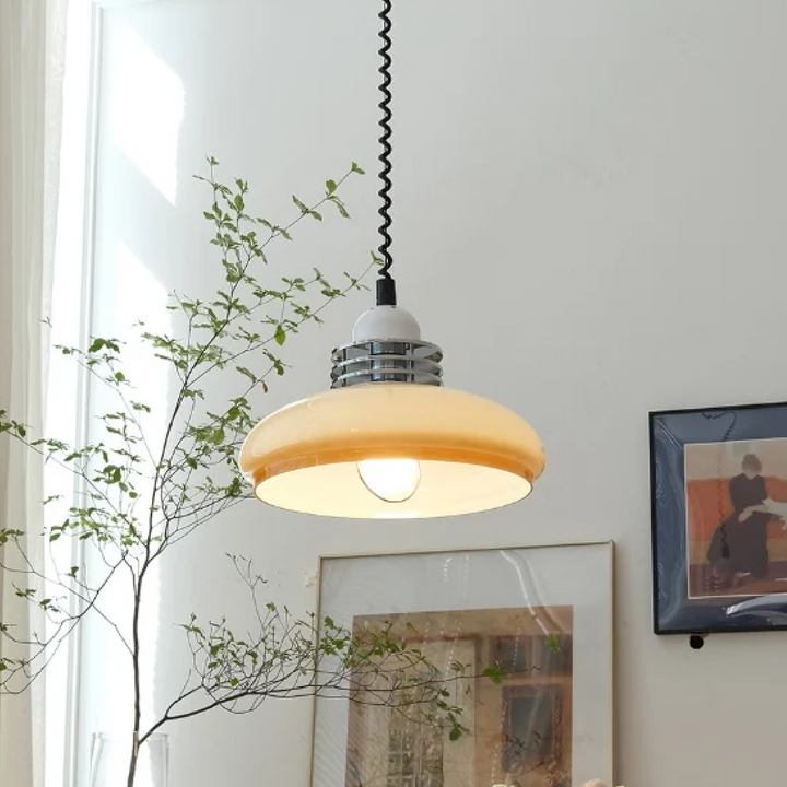 Art Deco Stained Glass Pendant Lamp 35cm