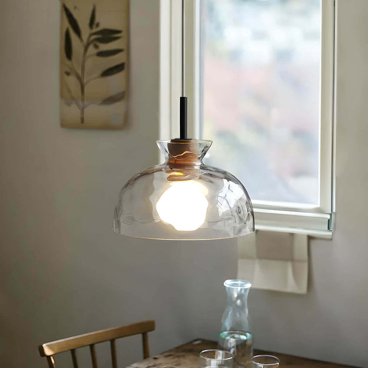 Modern Glass Chandelier for Dining Room, Entryway or Kitchen Lighting