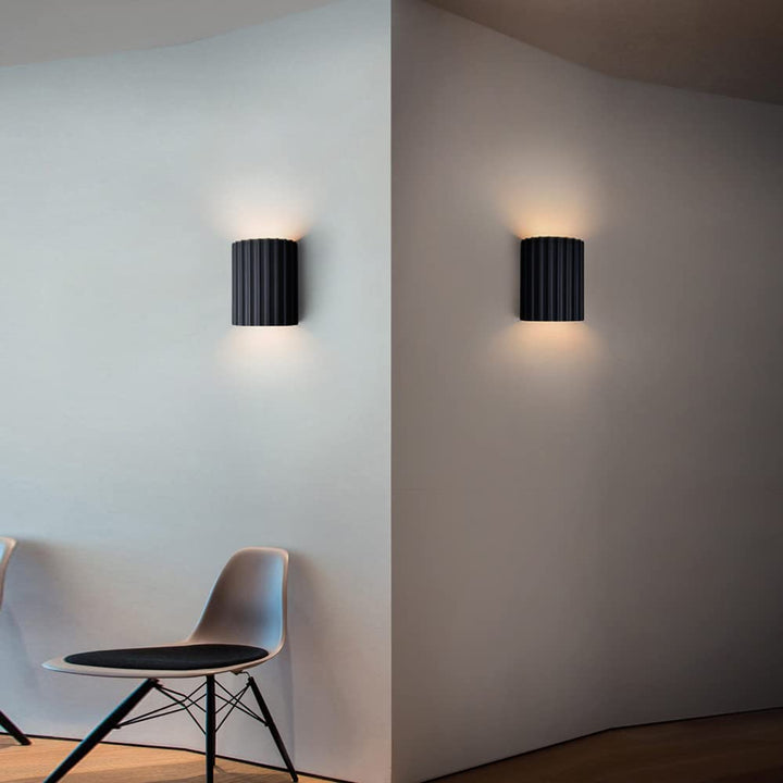 Modern Semi-Circular Resin Wall Sconce