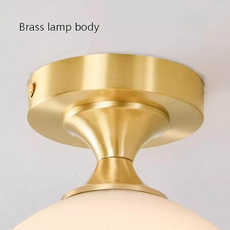 Milk White Glass Ceiling Lamp