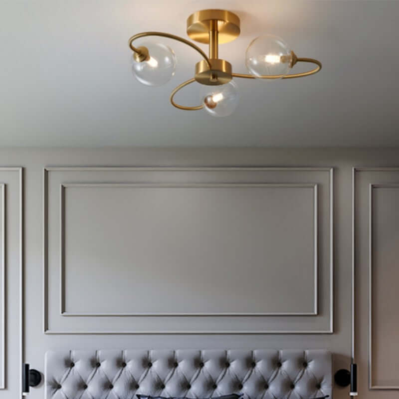 Modern Geometric Metal Ceiling Light Fixture