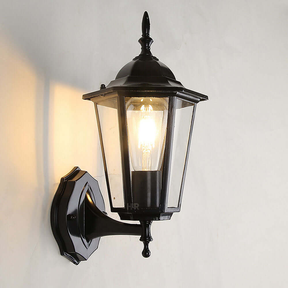 Retro Outdoor Glass Wall Light