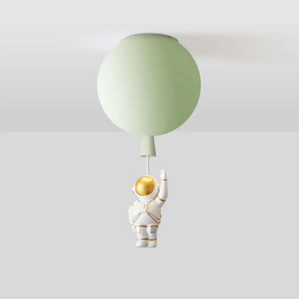 Modern Moon Astronaut LED Ceiling Light