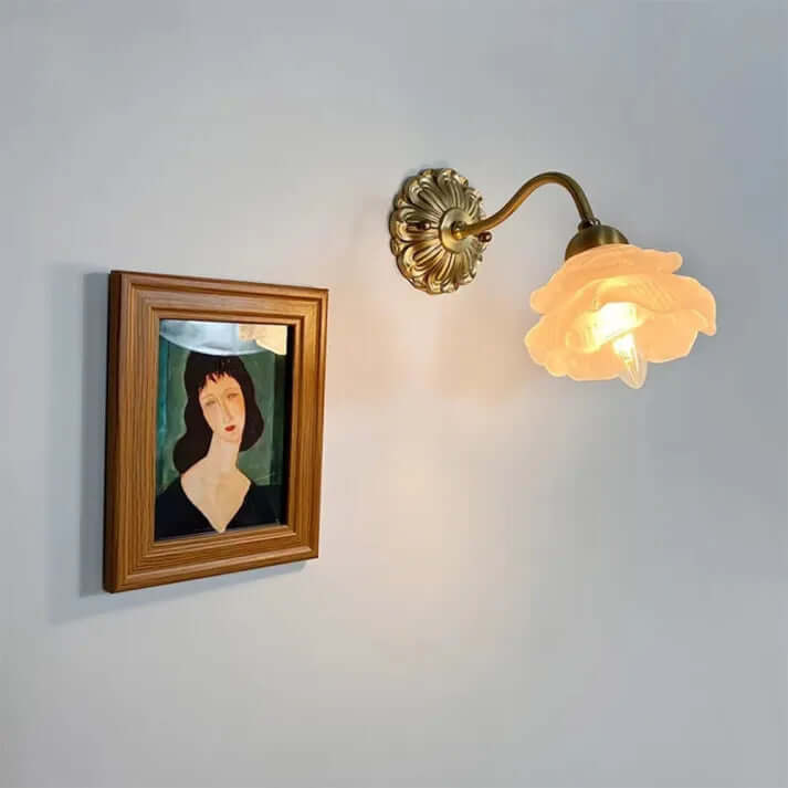 Flower Petal Glass Wall Lamp