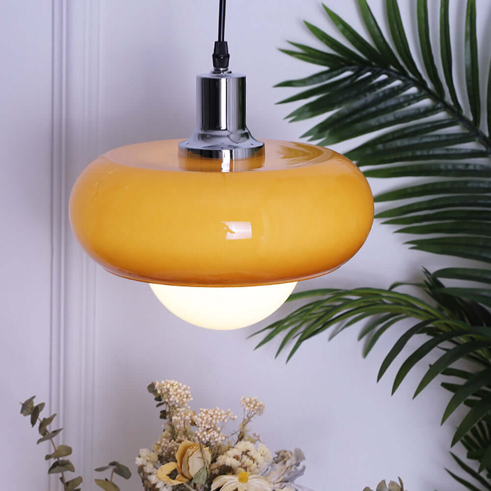 Modern Coffee Glass Pendant Light