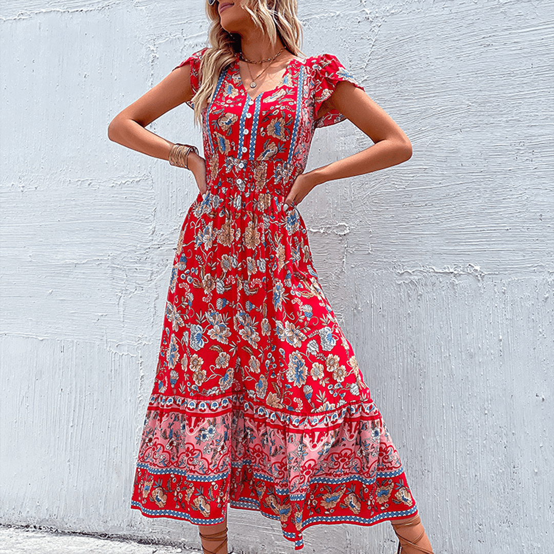 Boho Maxi Dress - Dress