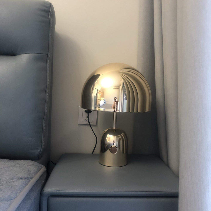 Modern Acrylic & Metal Bell Table Lamp
