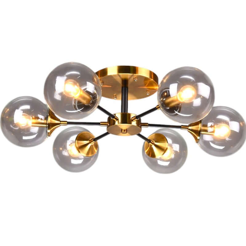 Modern Copper LED Chandelier