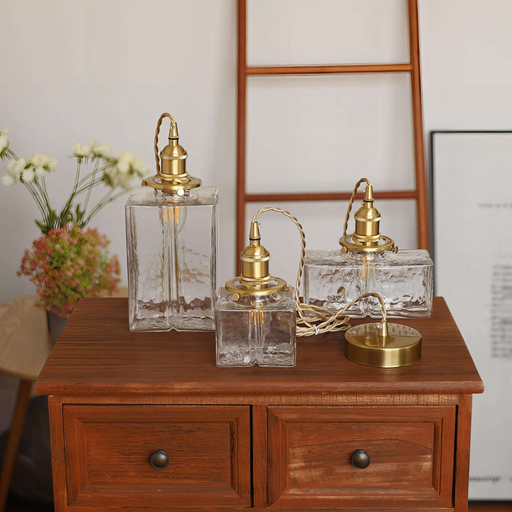 Retro Hanging Glass Lamp