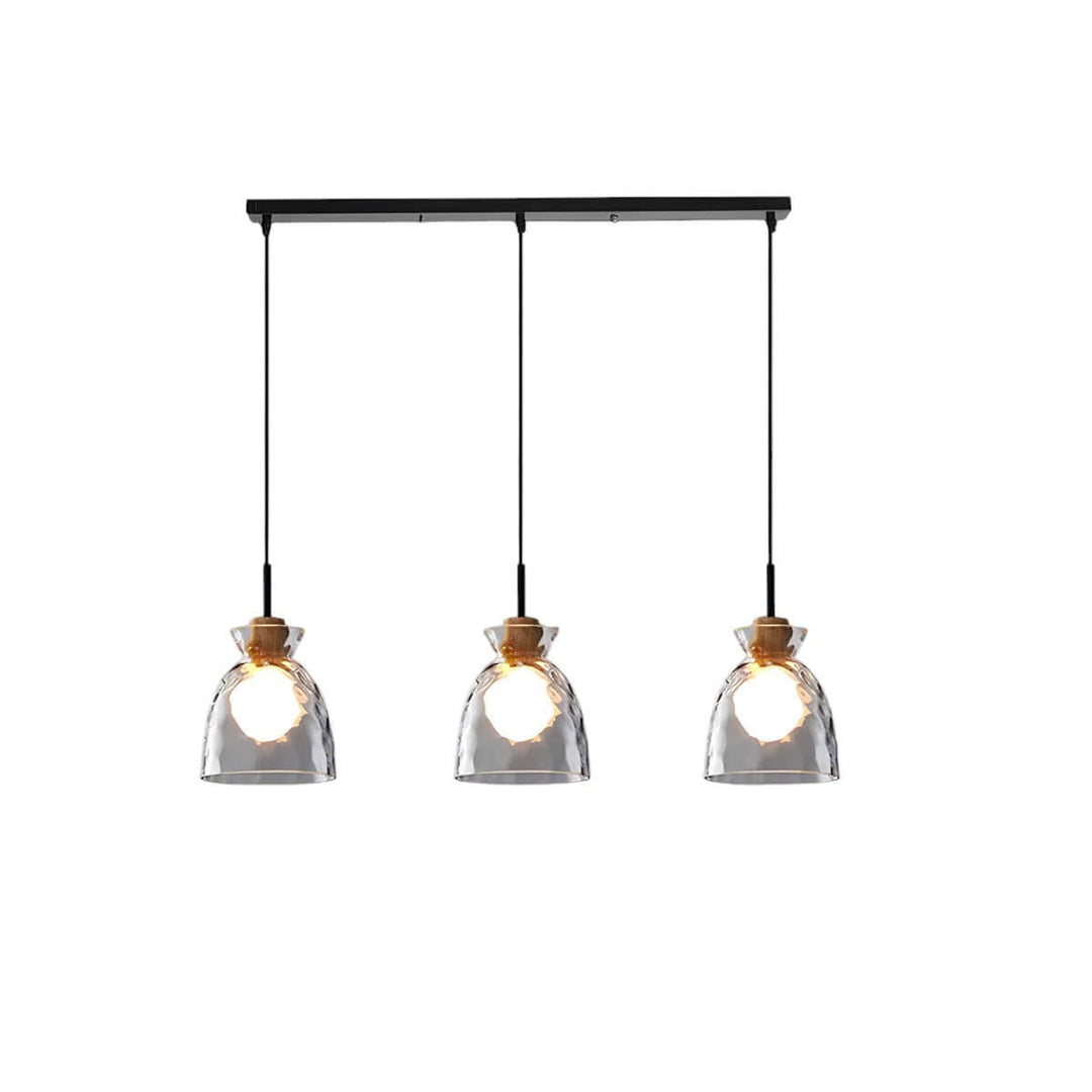 Modern Glass Chandelier for Dining Room, Entryway or Kitchen Lighting
