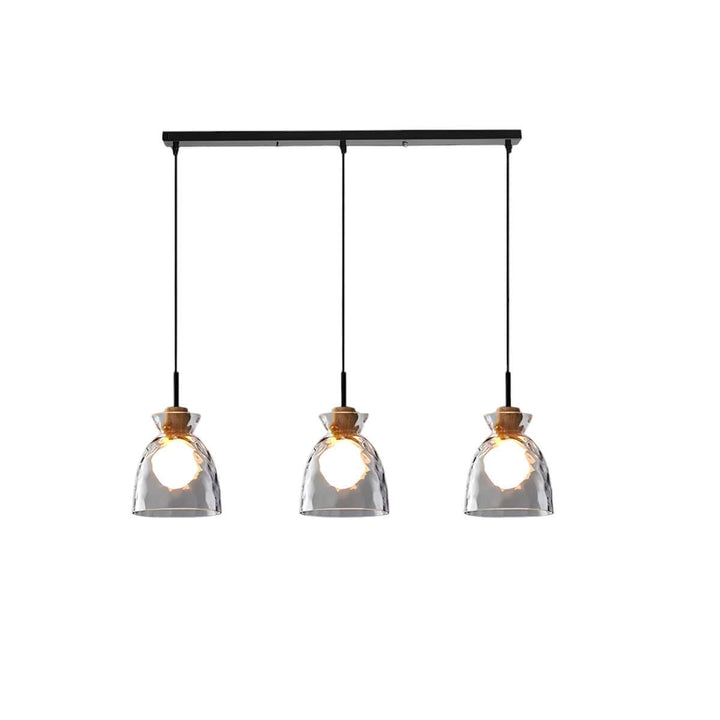 Modern Glass Chandelier for Dining Room, Entryway or Kitchen Lighting
