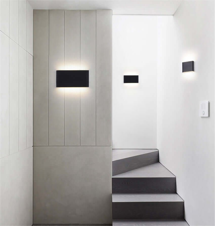 Modern LED Outdoor Wall Sconce Up Down Light Fixture