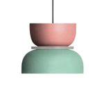 Pink + light green
