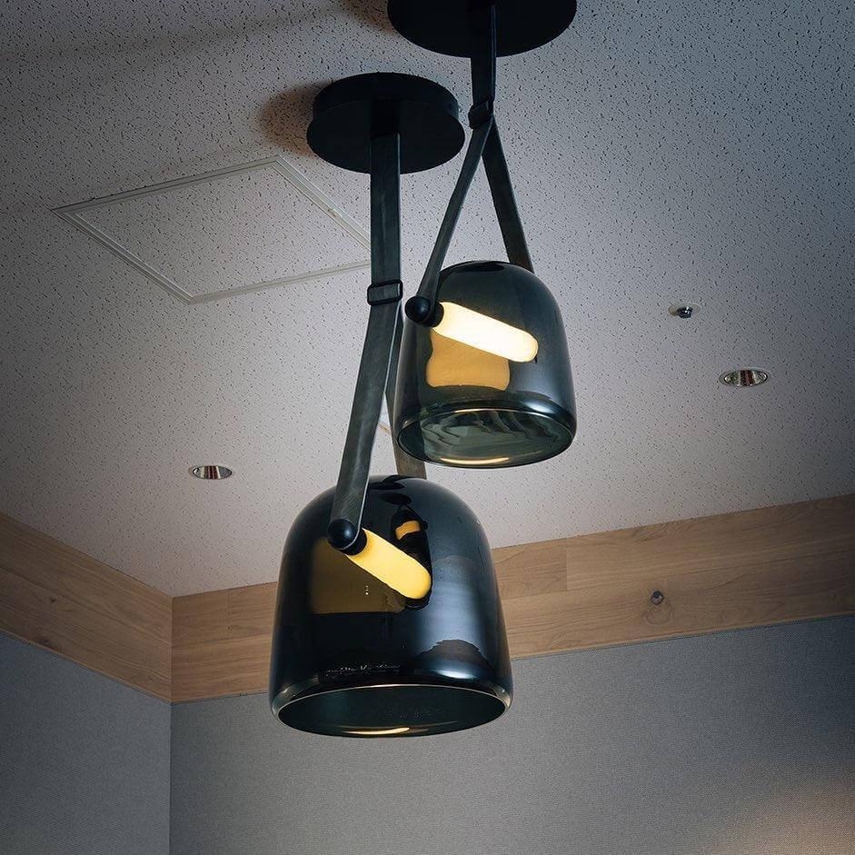 Modern Pendant Lamp with Metal Accents