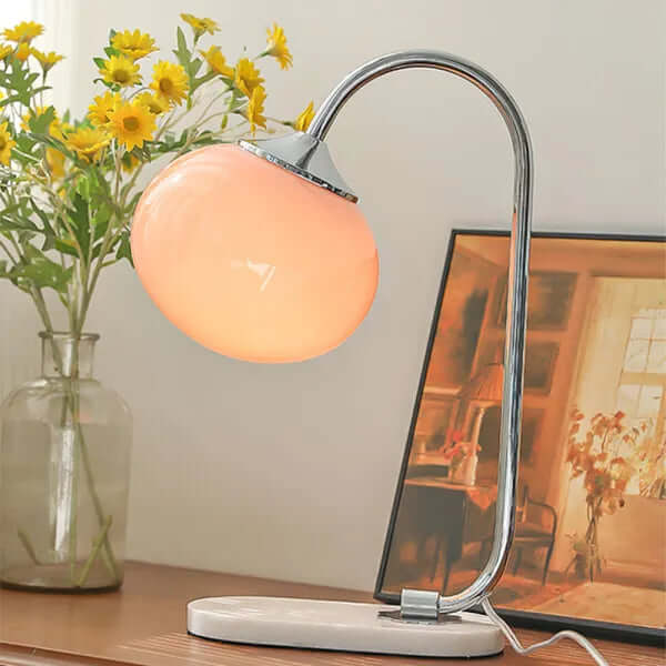 Modern Glass Globe Table Lamp