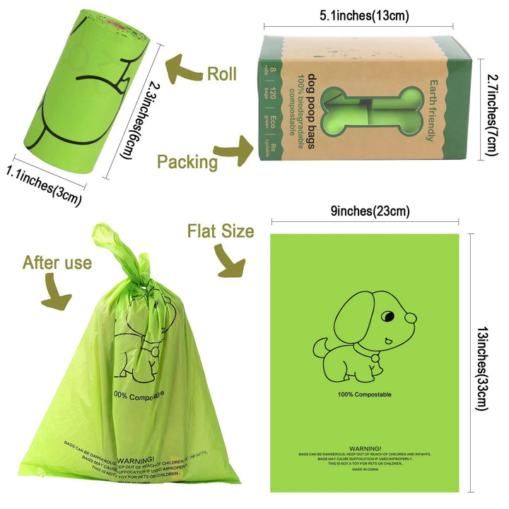 Eco-Friendly Pet Waste Bags with Dispenser