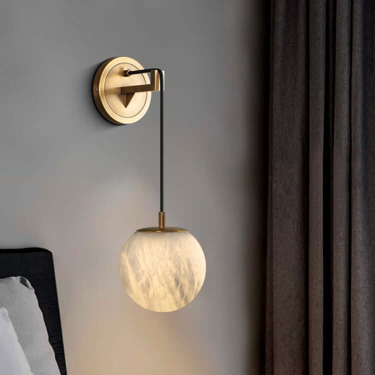 Minimalist Marble Wall Sconce Light Fixture