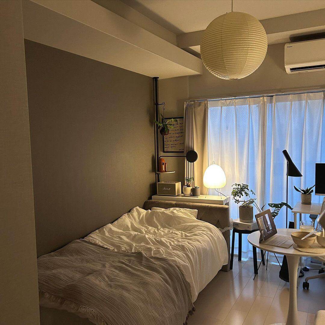 Japanese Pendant Lamp with Wire
