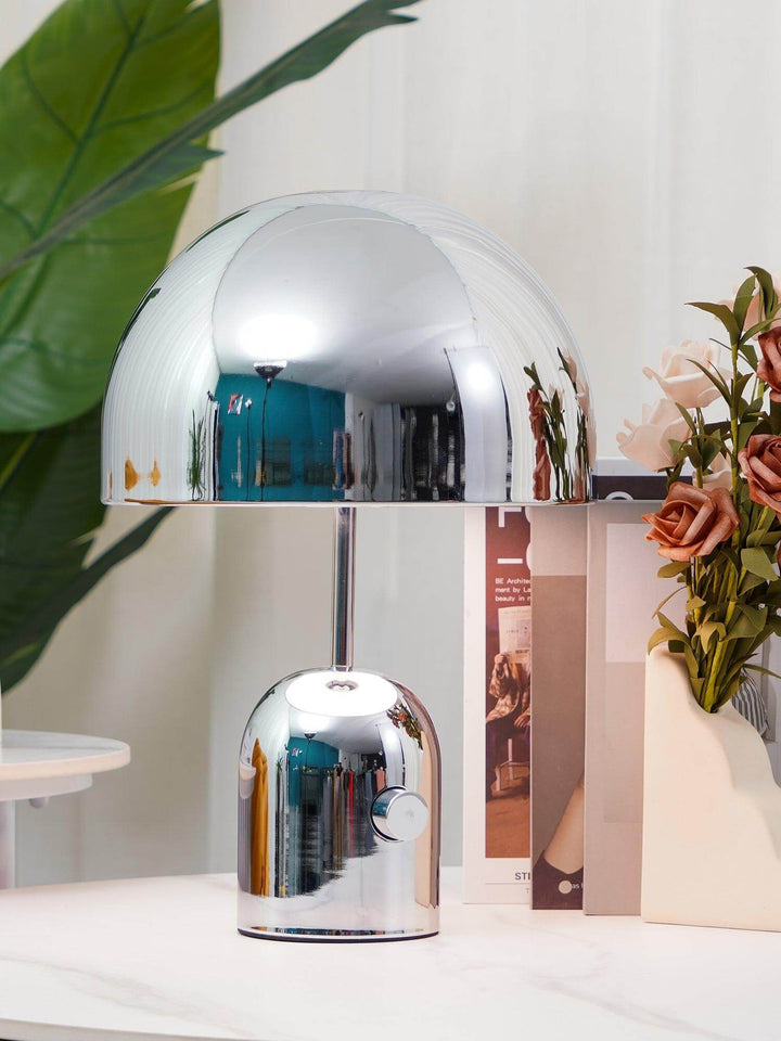Modern Acrylic & Metal Bell Table Lamp
