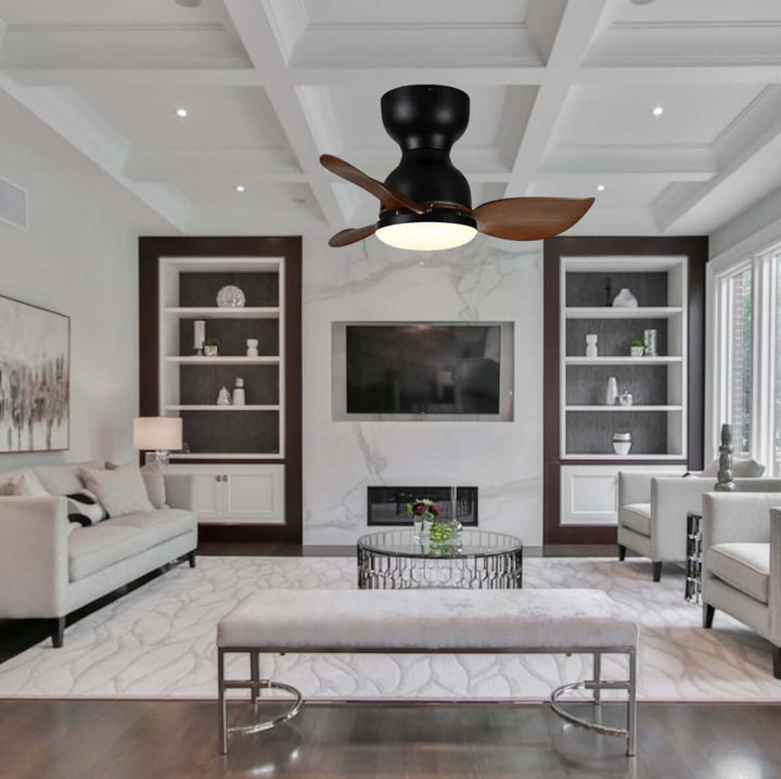 18" Ceiling Fan with Light & Remote