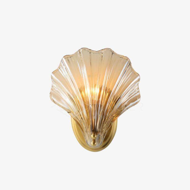 Seashell Wall Light Fixture, Nautical Decor, 20cm