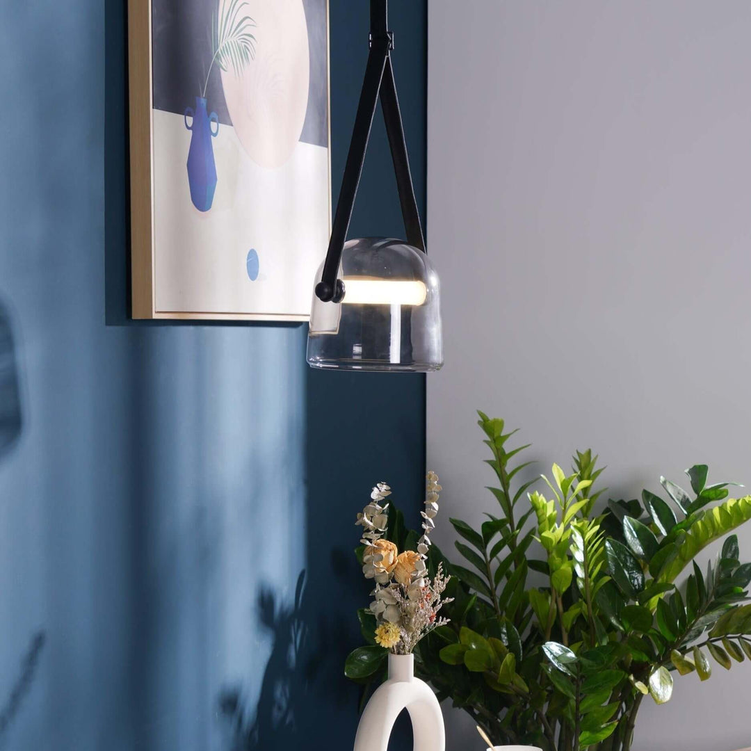 Modern Pendant Lamp with Metal Accents