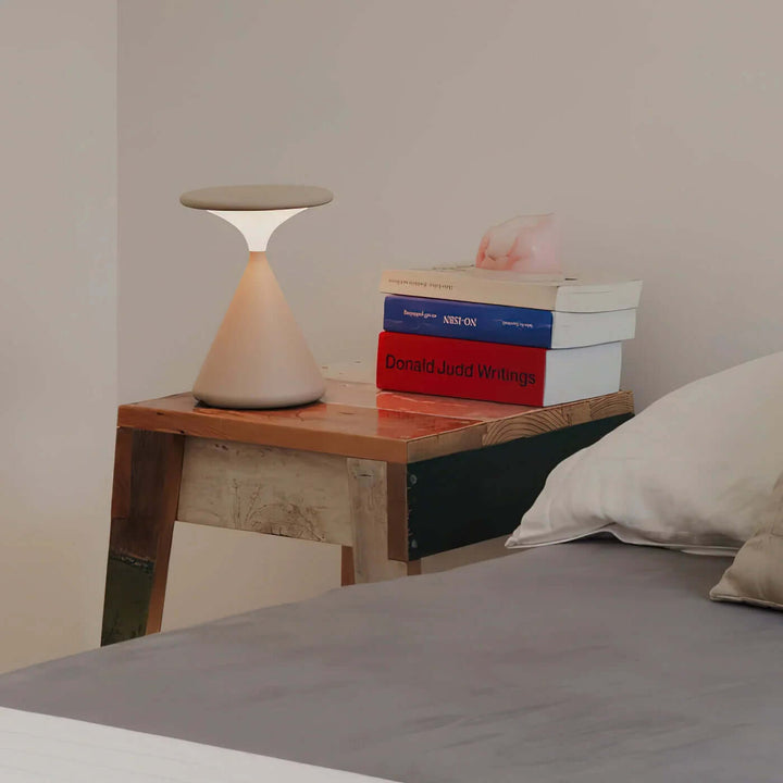 Cordless Hourglass Table Lamp