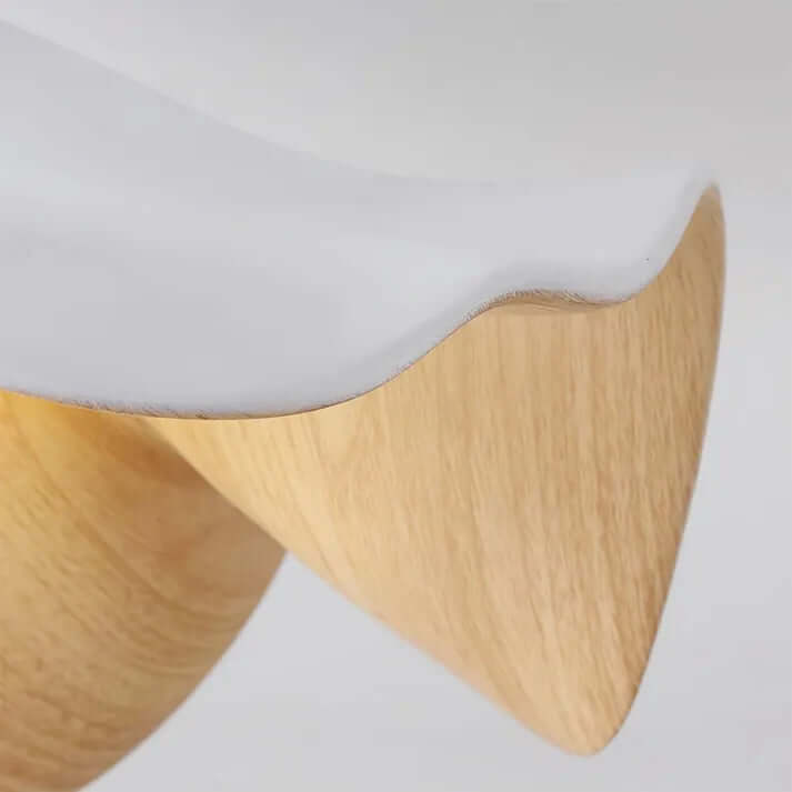 Nordic Wooden Lotus Resin Ceiling Light