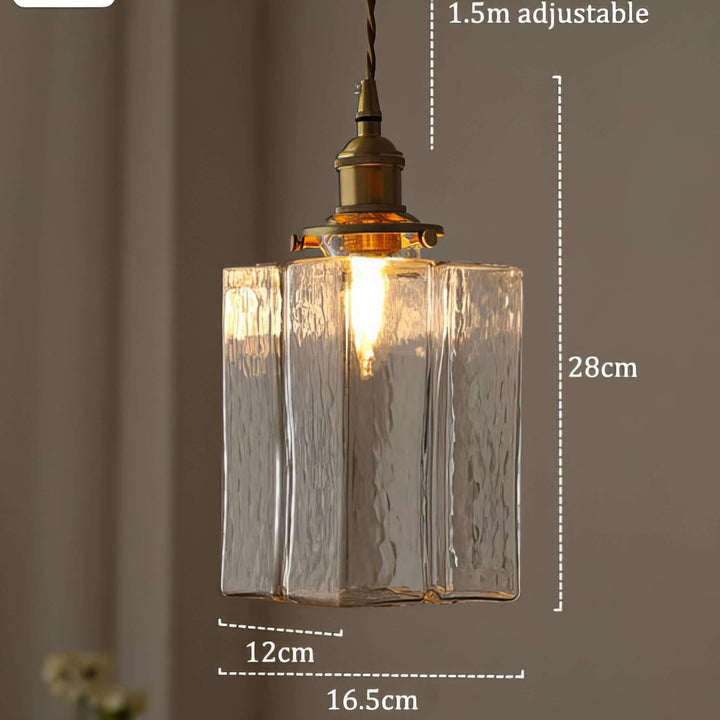 Retro Hanging Glass Lamp
