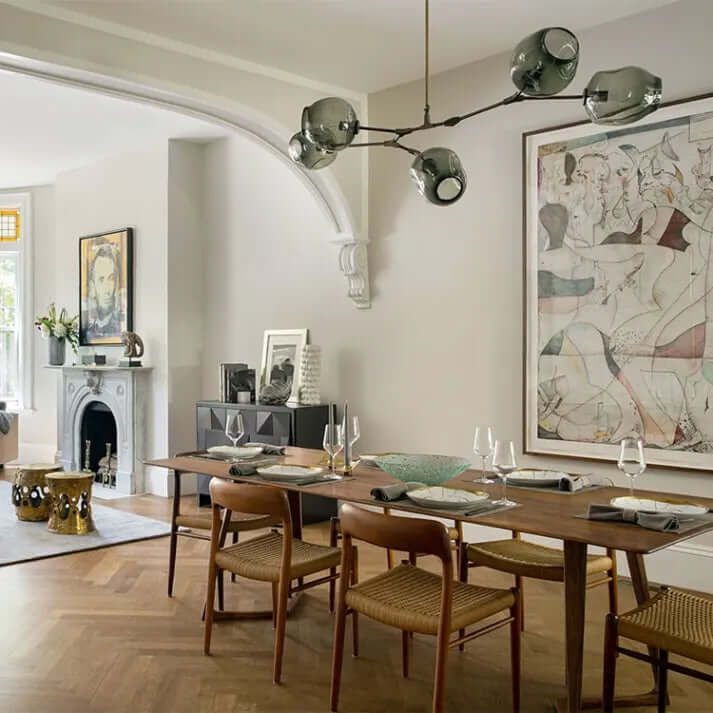 Modern Bubble Glass Sputnik Chandelier