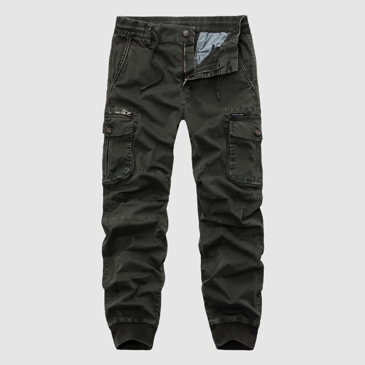 Men's Elastic Waist Pants with Pockets