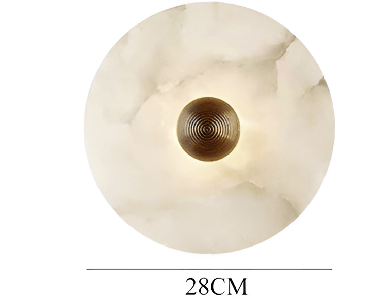 Oval Alabaster Table Lamp with Brass Base