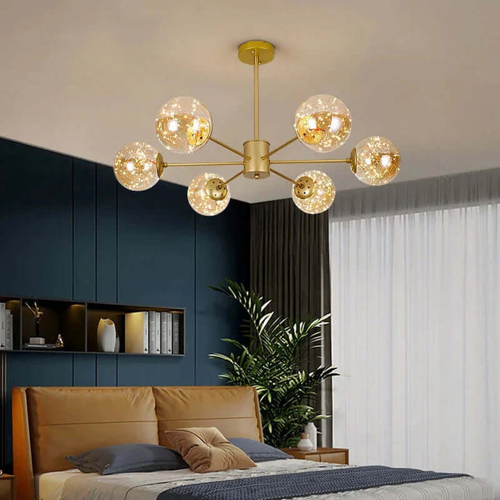 Elegant Glass Ball Chandelier