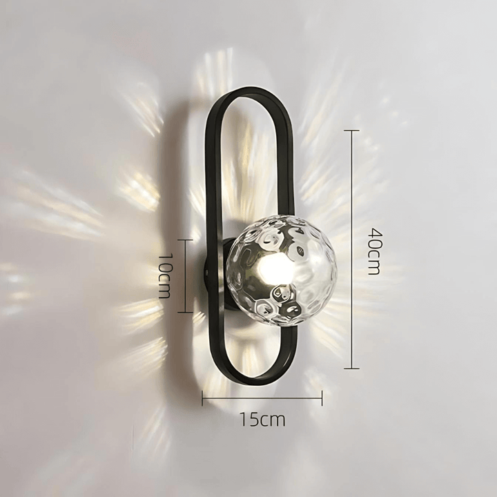 Modern Glass LED Wall Sconce Light Fixture