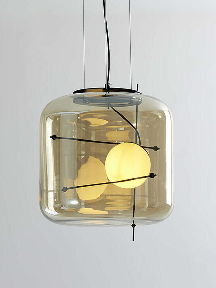 Modern Glass Pendant Light 30cm