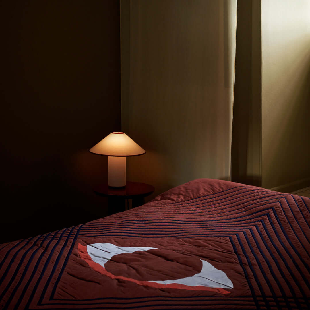 Elegant Metal & Fabric Table Lamp 32cm
