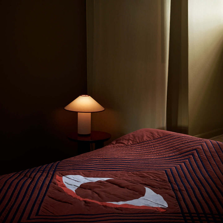 Elegant Metal & Fabric Table Lamp 32cm