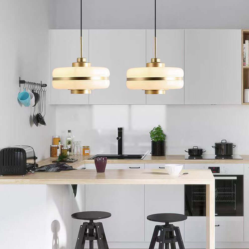Modern Glass Pendant Light Fixture for Dining Room