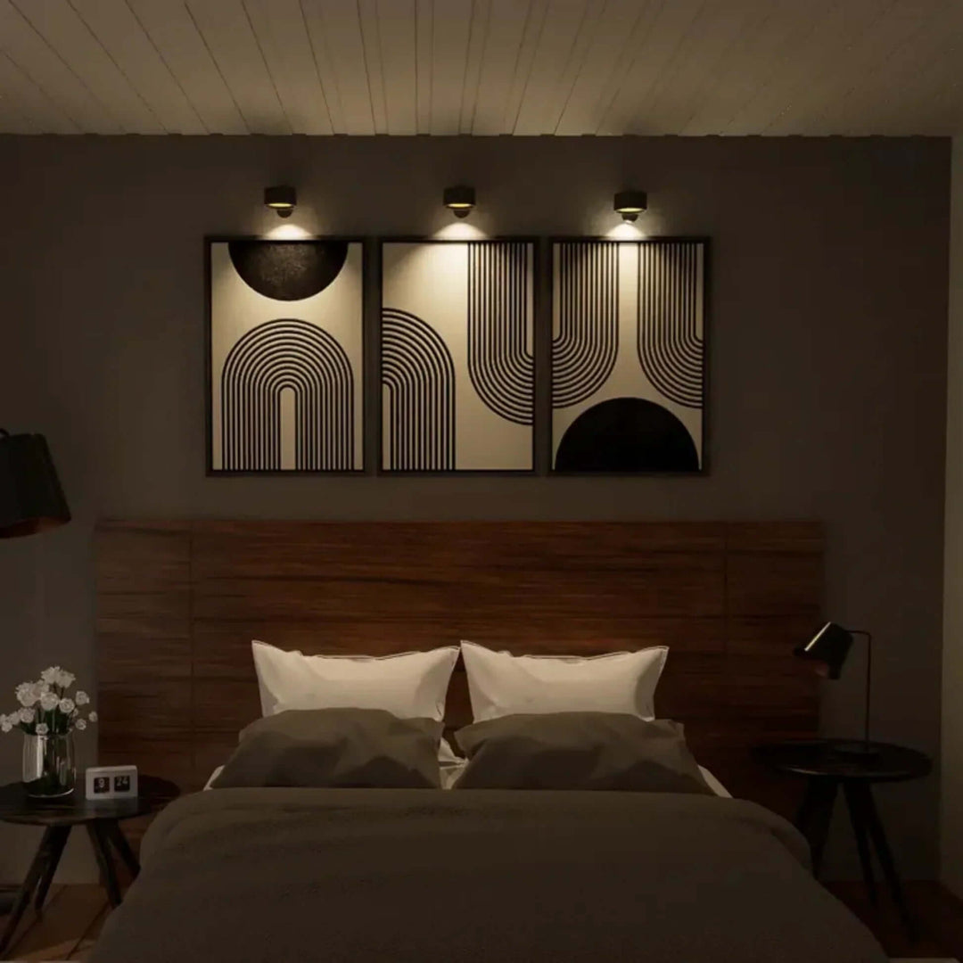 Cordless LED Wall Lamp with 360° Rotation