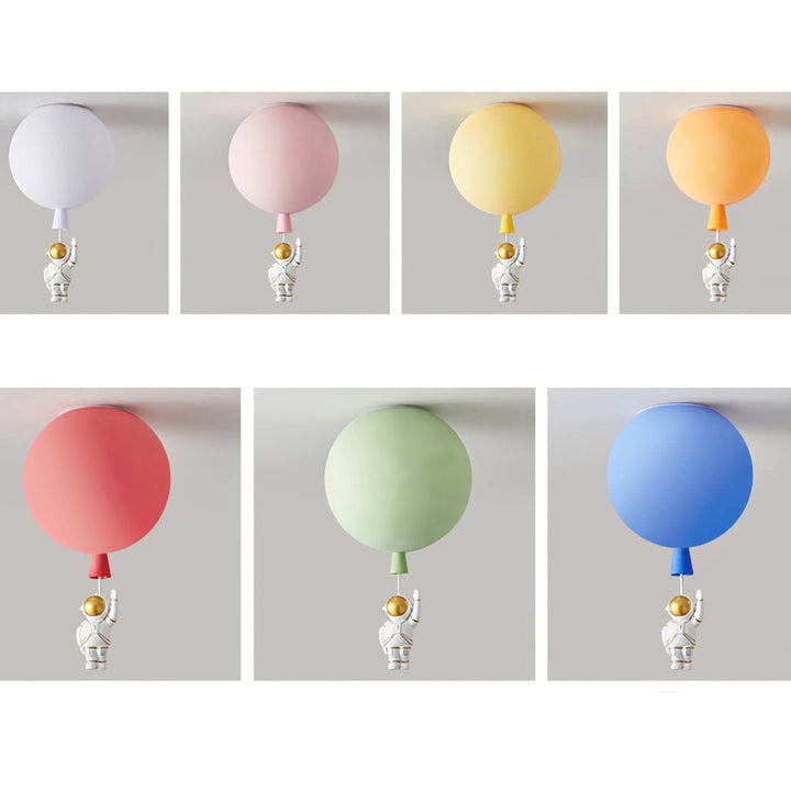Modern Moon Astronaut LED Ceiling Light