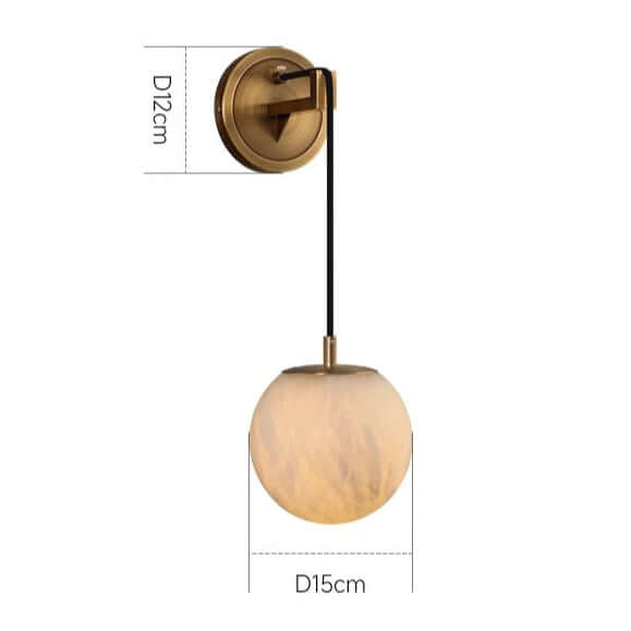 Minimalist Marble Wall Sconce Light Fixture