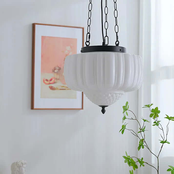Modern White Pendant Light Fixture