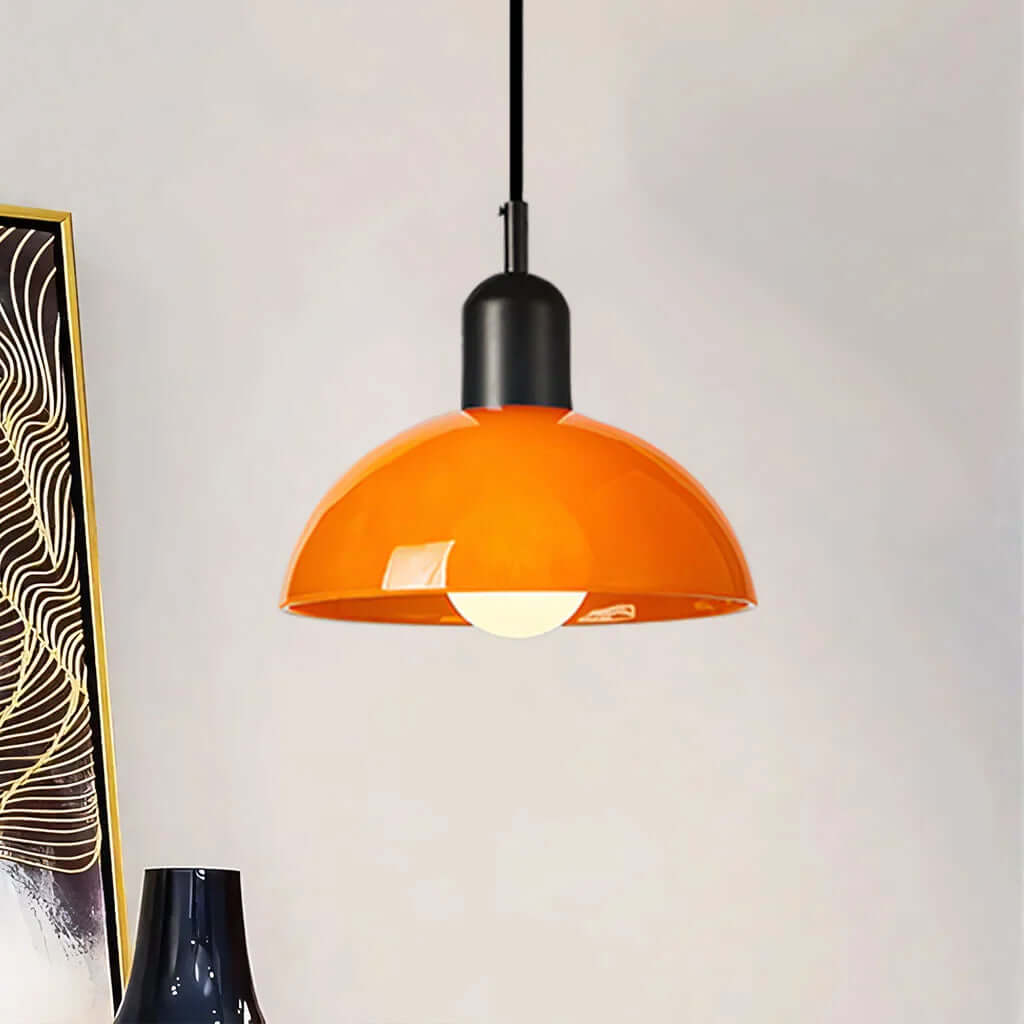 Colorful Glass Bowl Pendant Light