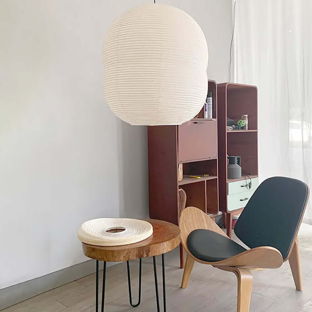 Handmade Washi Paper Pendant Light - 40cm