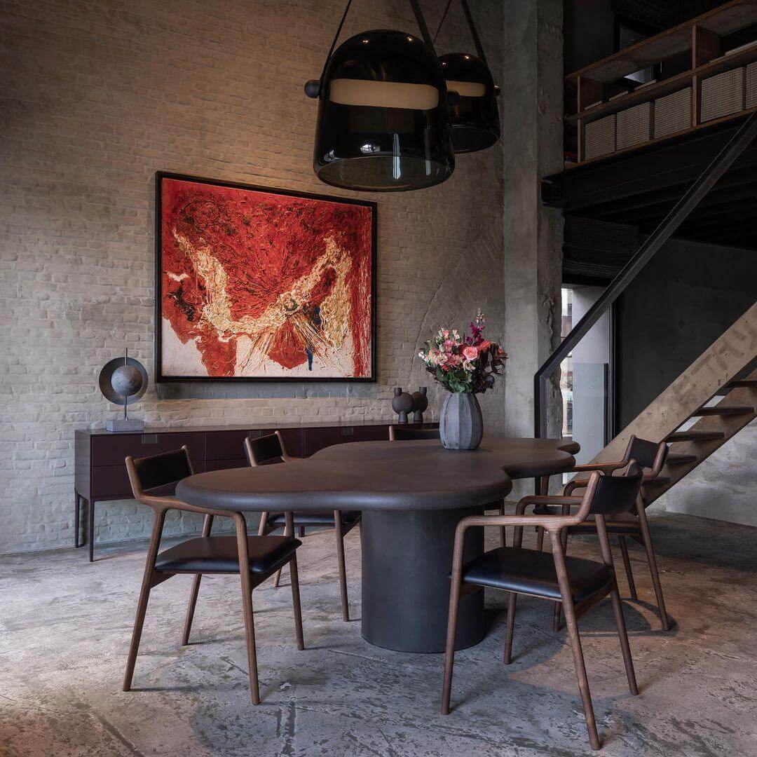 Modern Pendant Lamp with Metal Accents