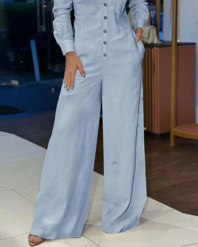 Elegant Sleeveless Wide-Leg Jumpsuit