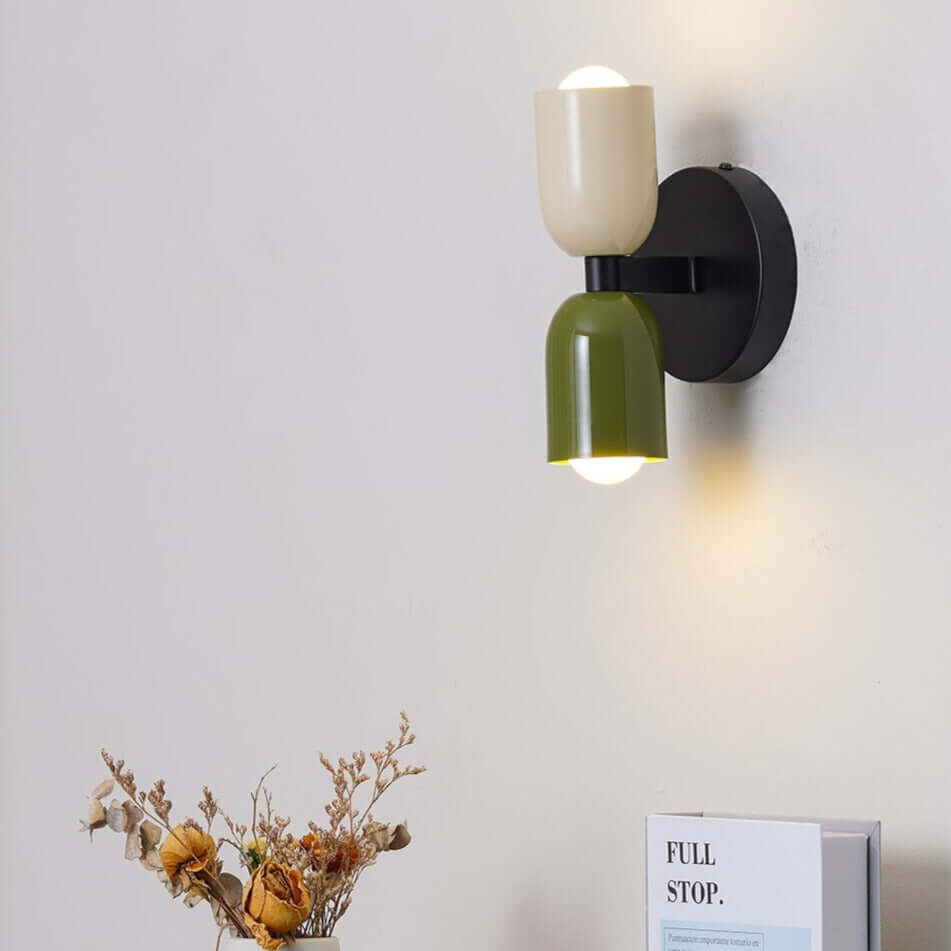 Double Head Metal Wall Light Fixture