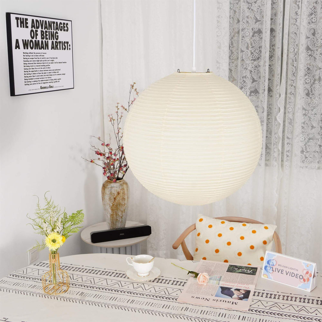 Japanese Pendant Lamp with Wire