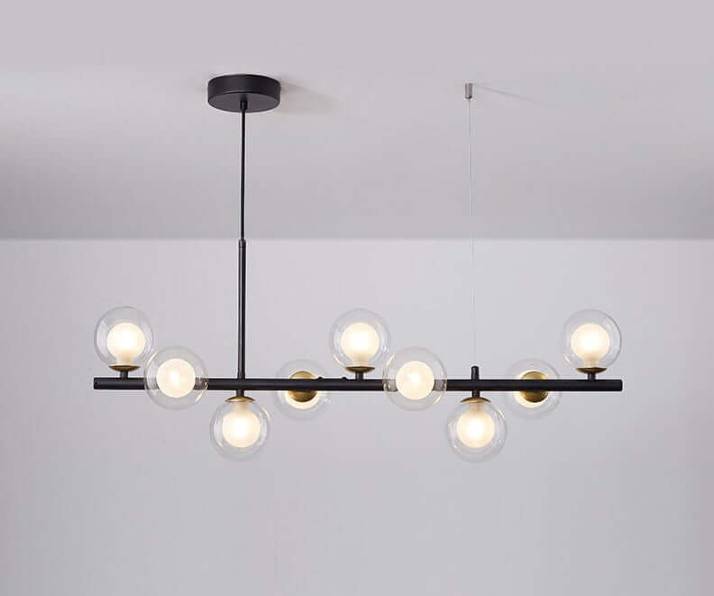 Elegant Glass & Iron Pendant Light